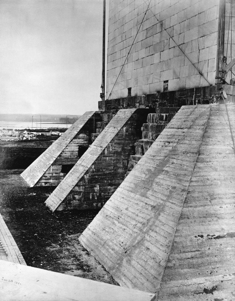 Detail of Buttresses Under Foundation of the Washington Monument by Anonymous