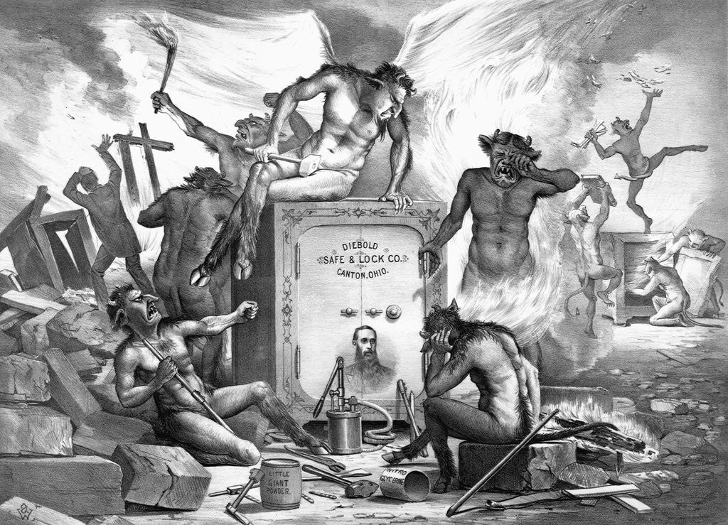 Detail of Devils Attacking a Safe by Anonymous
