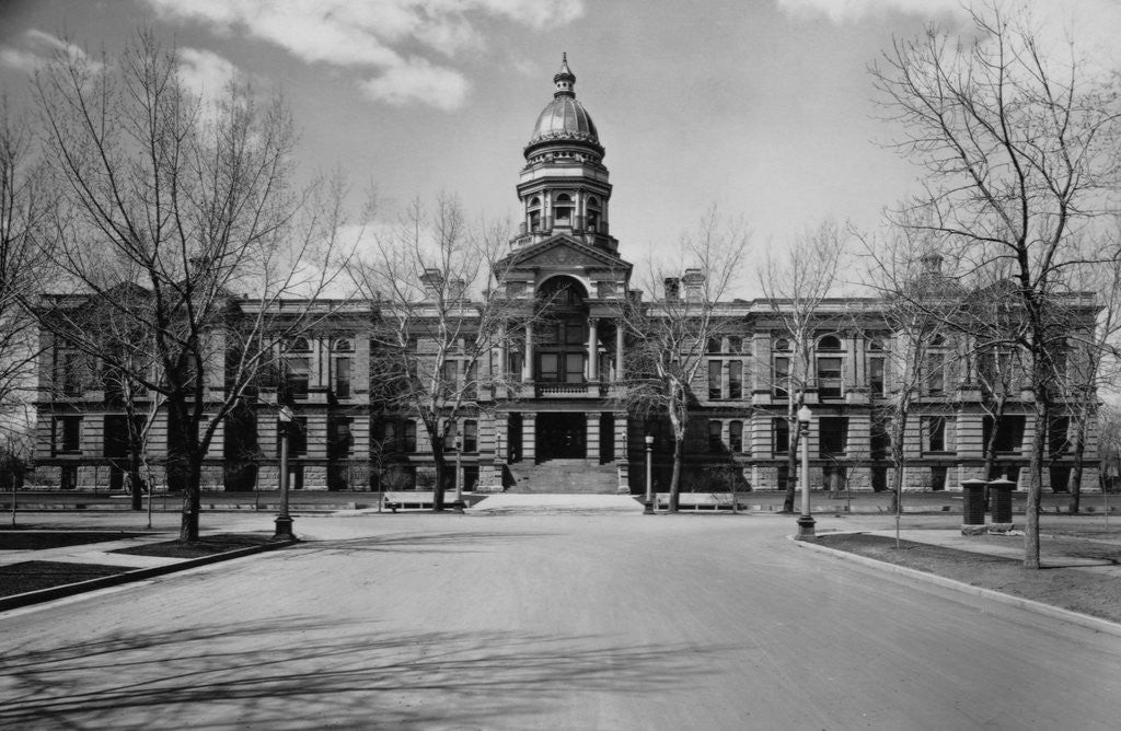 Detail of Capitol Building at the End of a Cheyenne Street by Anonymous