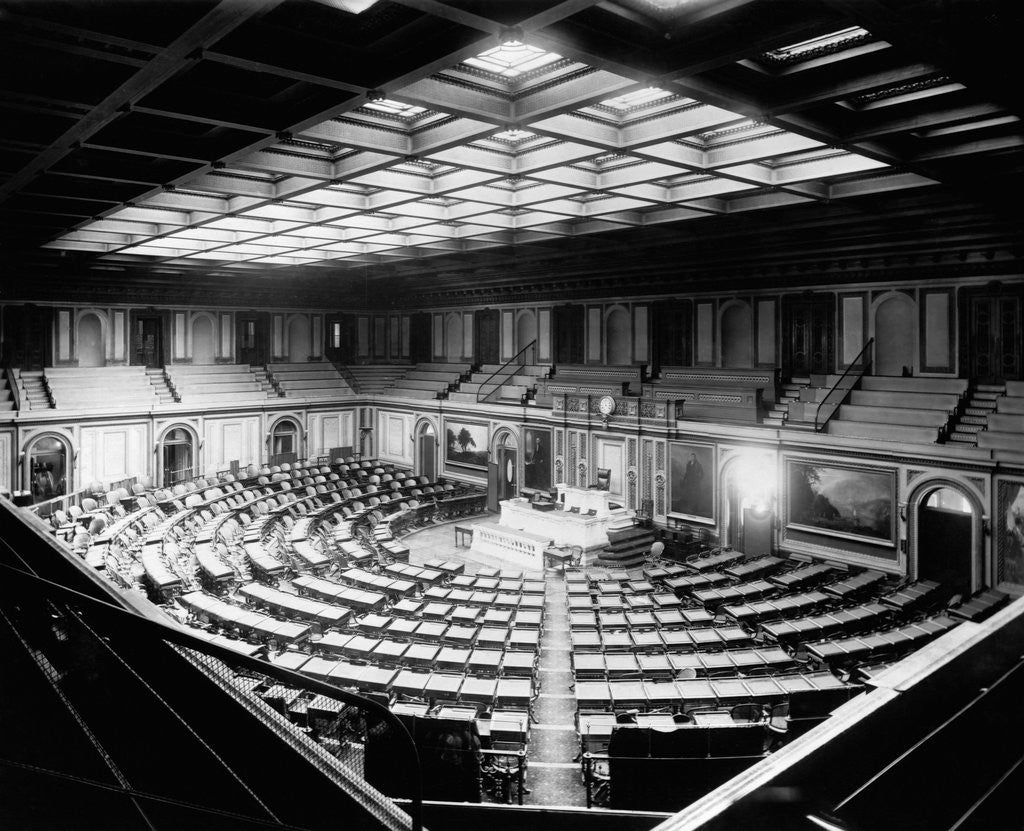 Detail of House Chambers in the U. S. Capitol by Anonymous