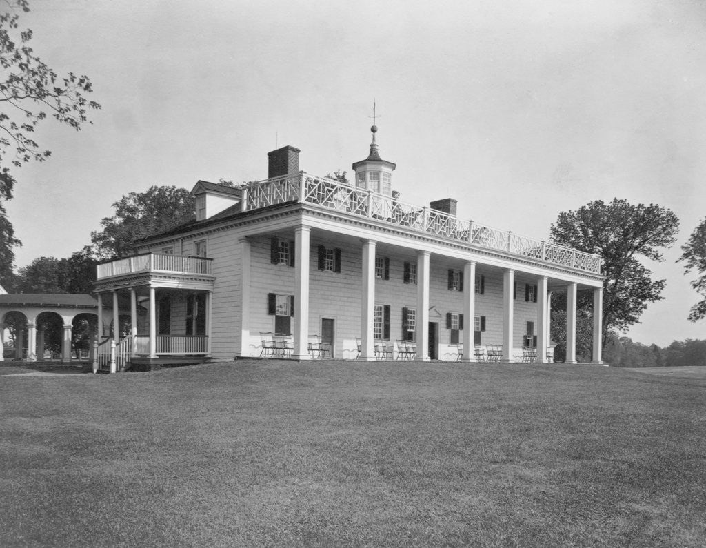 Detail of Mount Vernon Mansion by Anonymous