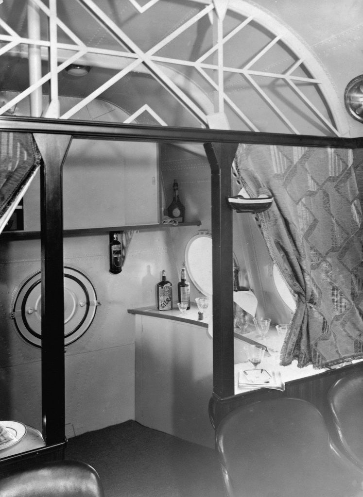 Detail of Bar Inside Dornier DC-X Flying Boat by Anonymous