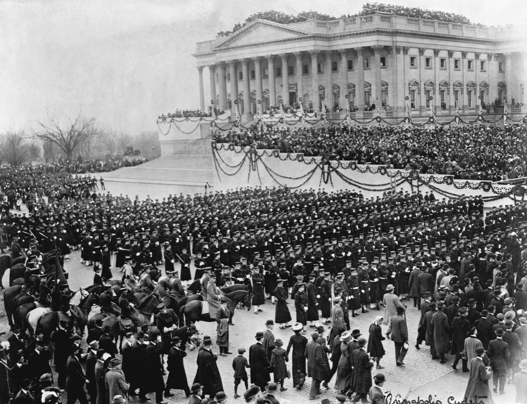 Detail of Naval Academy Cadets Attending Wilson's Inauguration by Anonymous