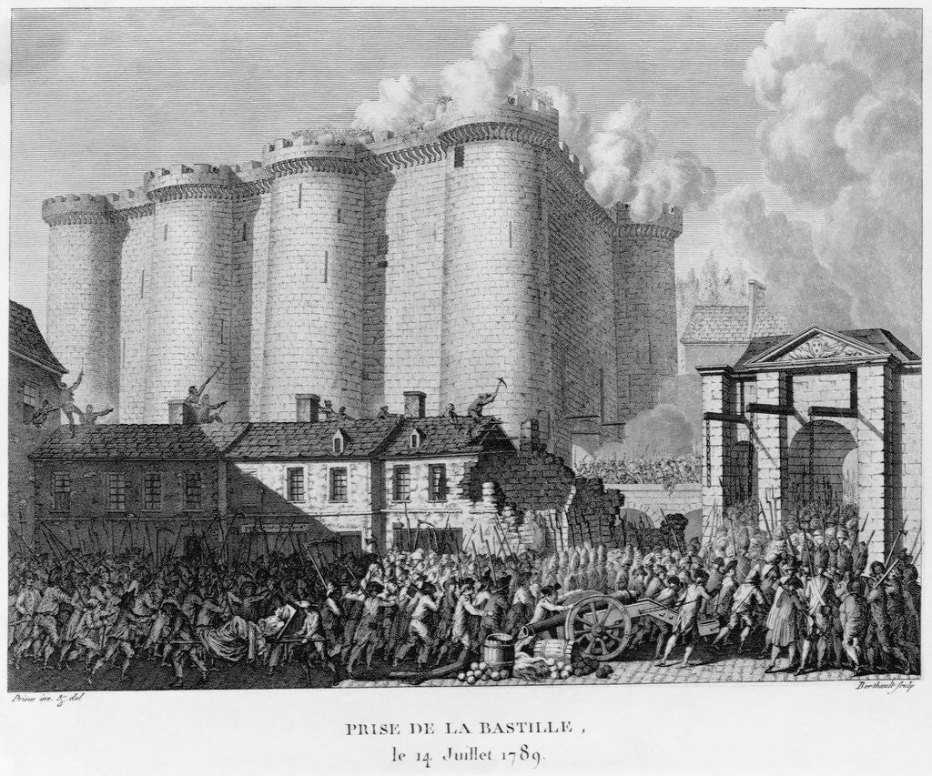 Detail of Taking of the Bastille by Pierre Gabriel Berthault