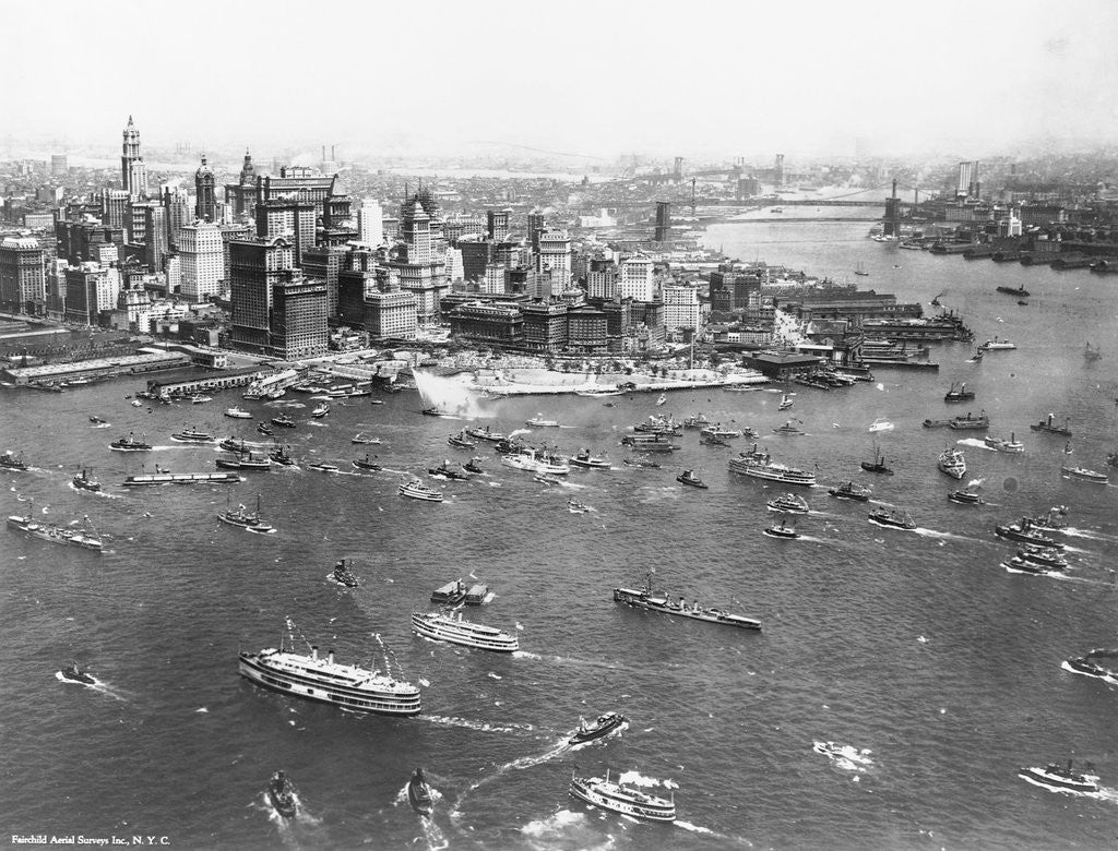 Detail of New York Celebration for Lindbergh by Anonymous