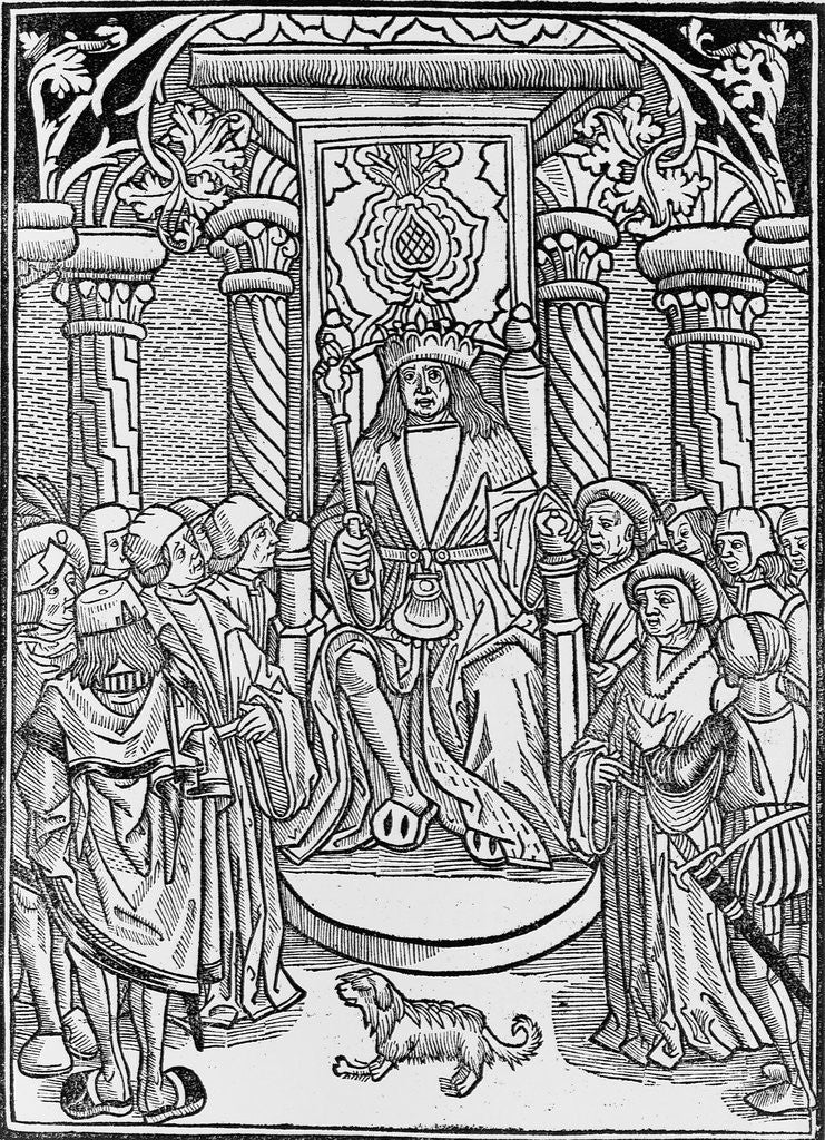 Detail of Charles VII Surrounded by His Court by Anonymous