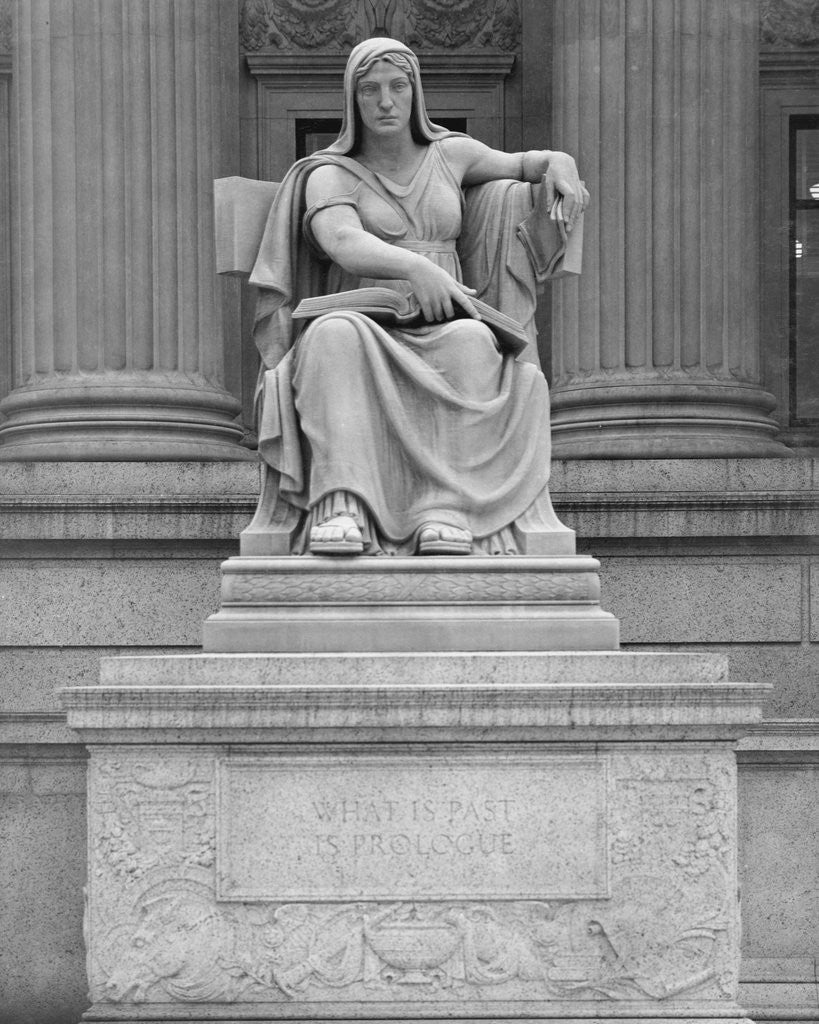 Detail of Statue of Clio, the Muse of History by Anonymous