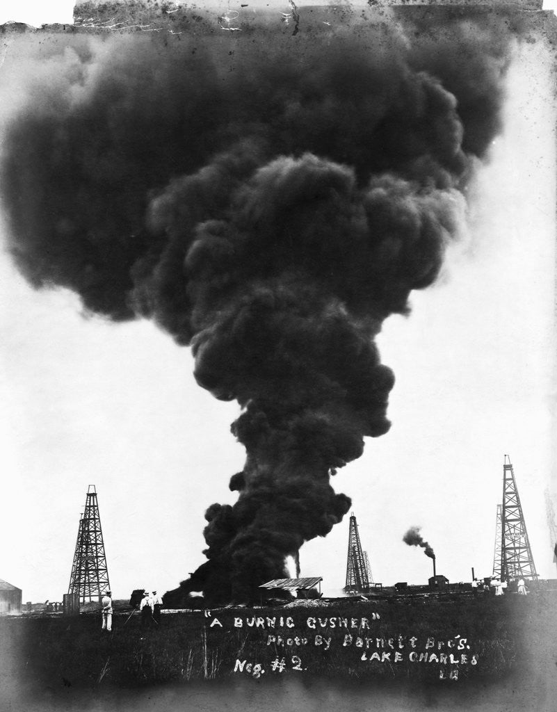 Detail of Smoke Billowing from an Oil Well Fire by Anonymous