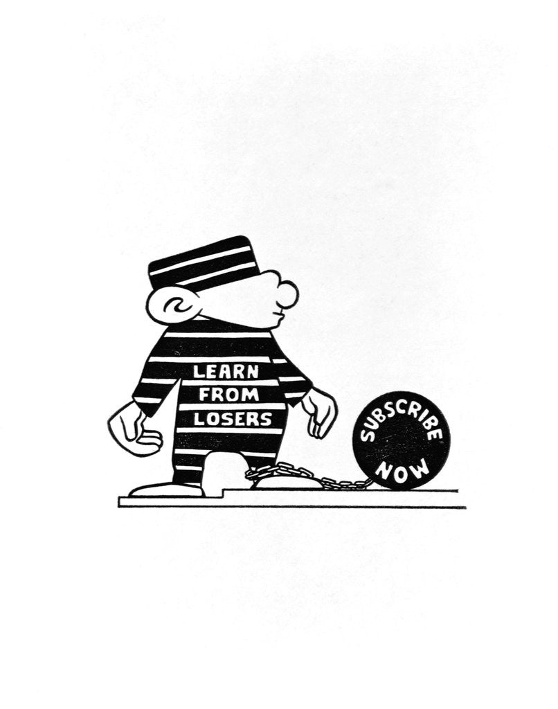 Detail of Subscription Advertisement for San Quentin News by Anonymous