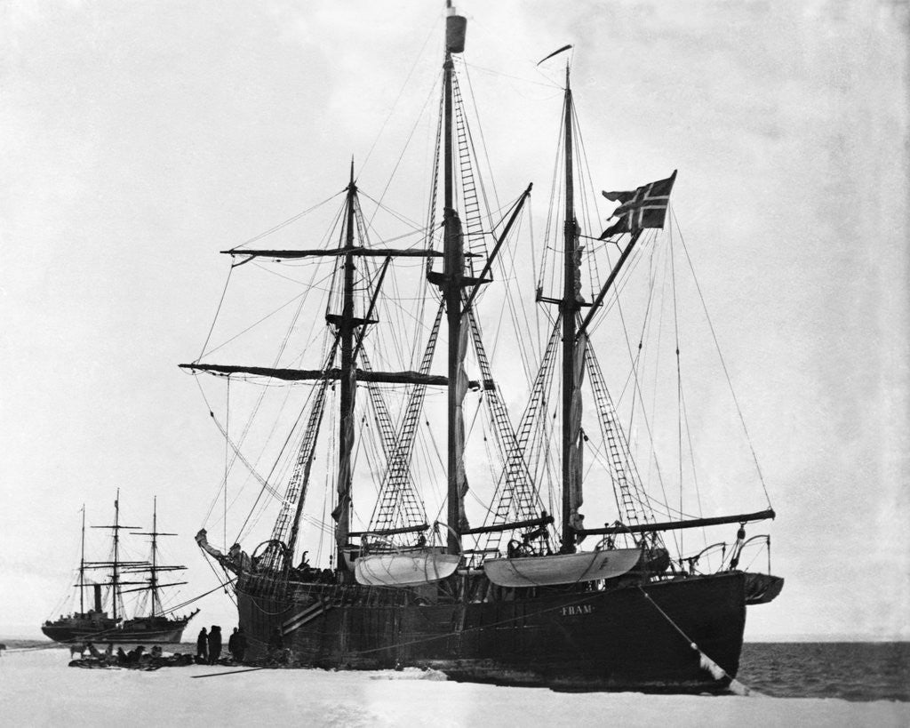 Detail of Meeting of the Fram and the Terra Nova by Anonymous