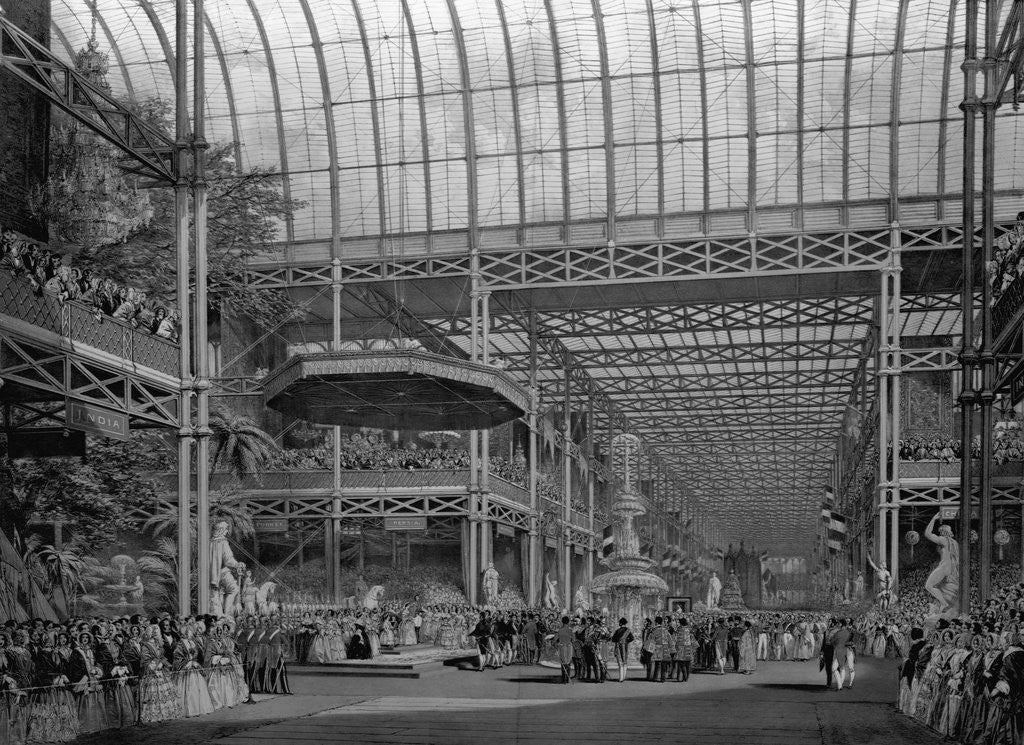 Detail of Crystal Palace at London Great Exhibition by Anonymous
