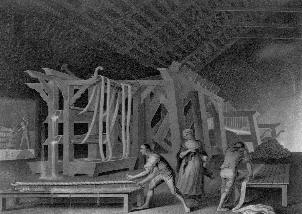 Detail of English Bleach Mill by Anonymous