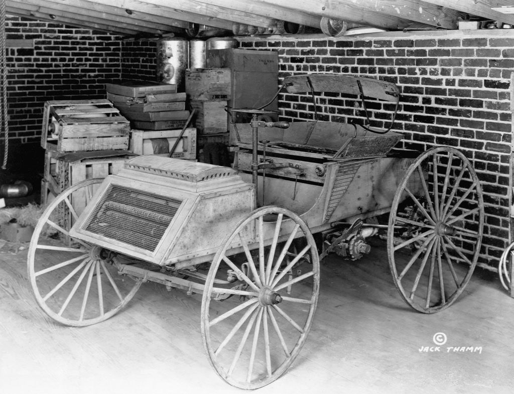 Detail of Duryea Gas Automobile by Anonymous