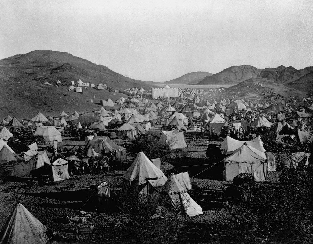 Detail of Pilgrims' Camp Outside Mecca by Anonymous