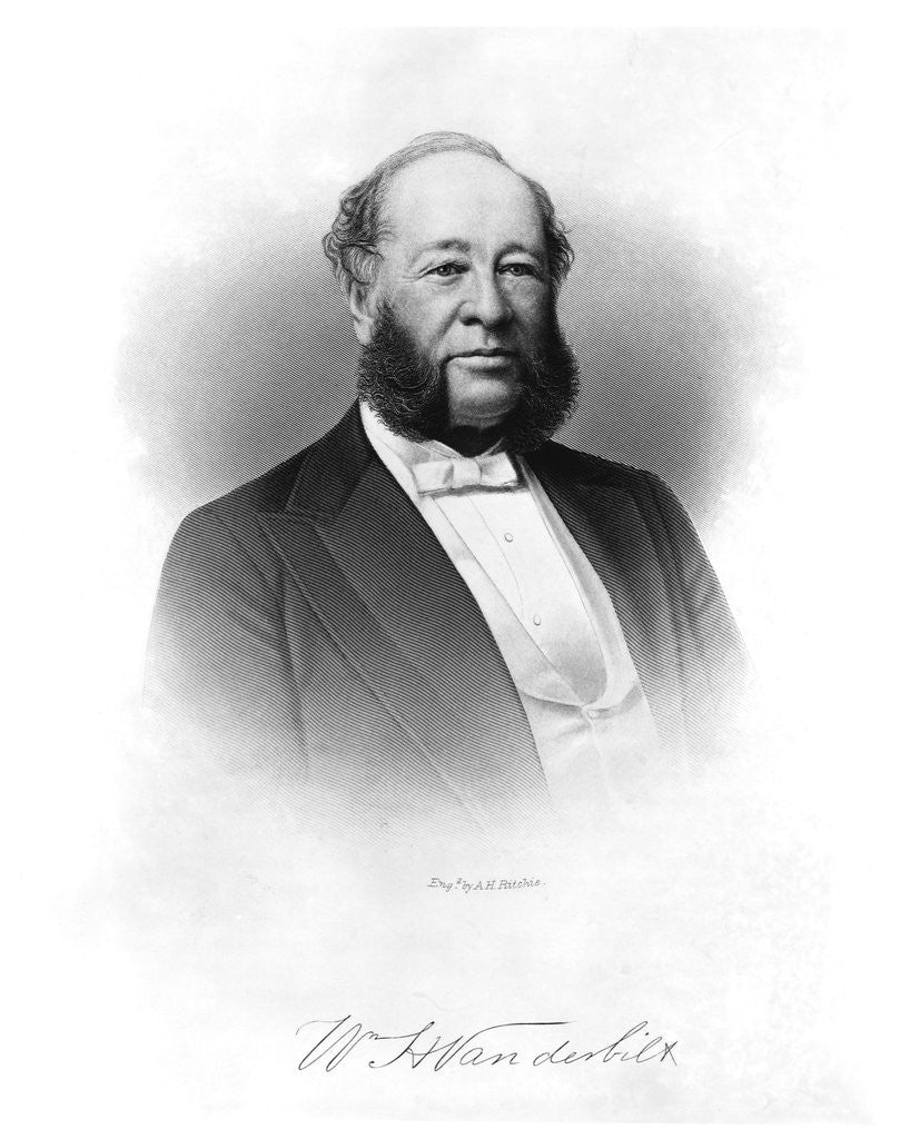 Detail of Industrialist William Henry Vanderbilt by Anonymous