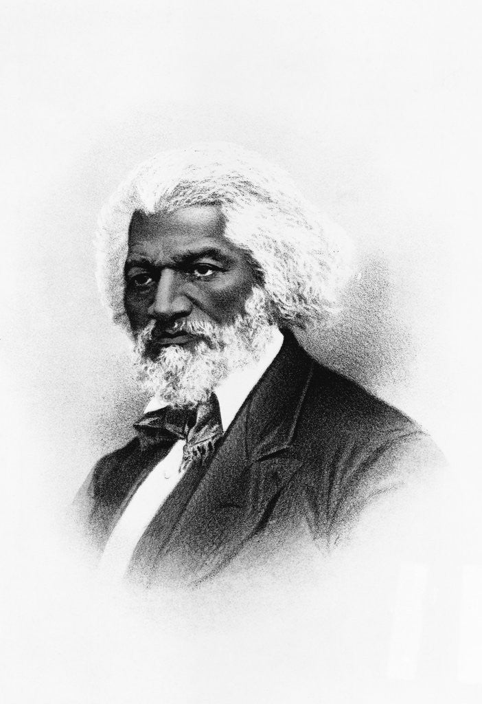 Detail of American Lithograph Frederick Douglass by Anonymous