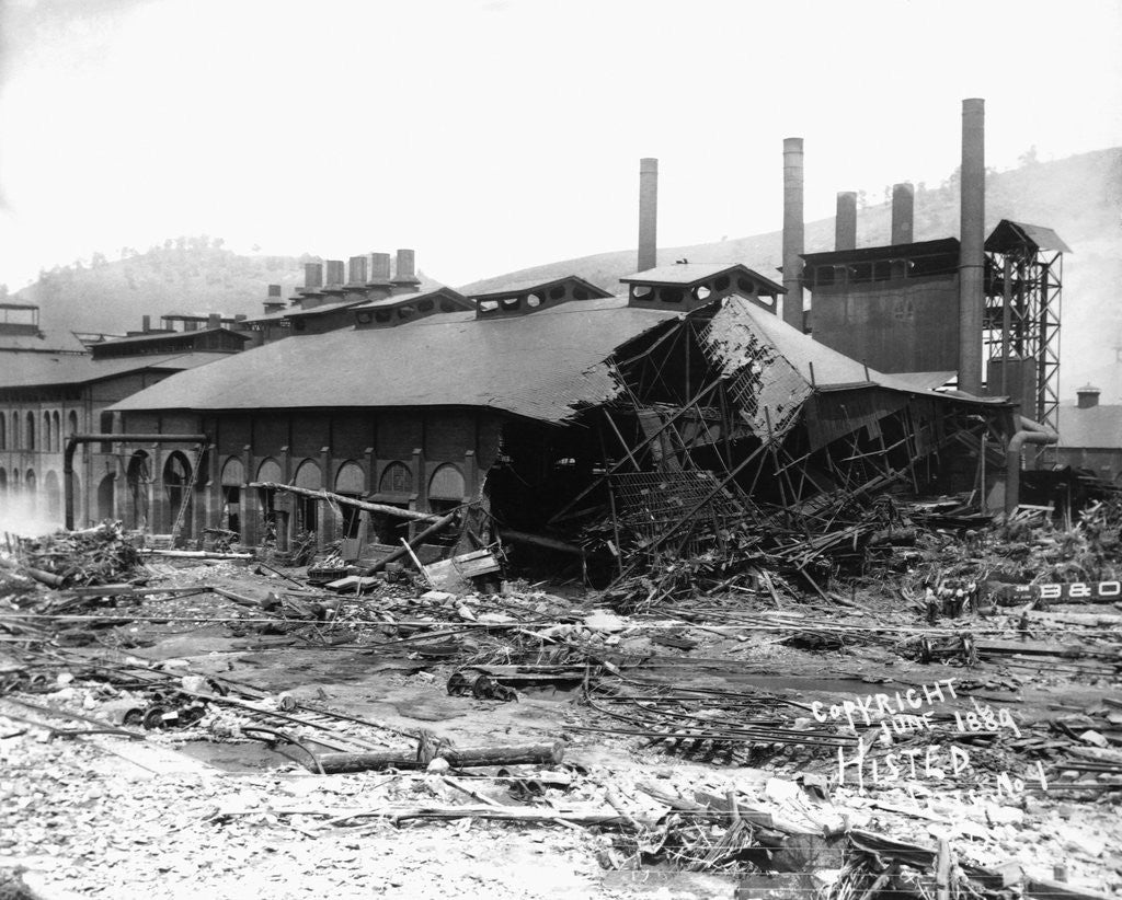 Detail of Factory Damaged in the Johnstown Flood by Anonymous