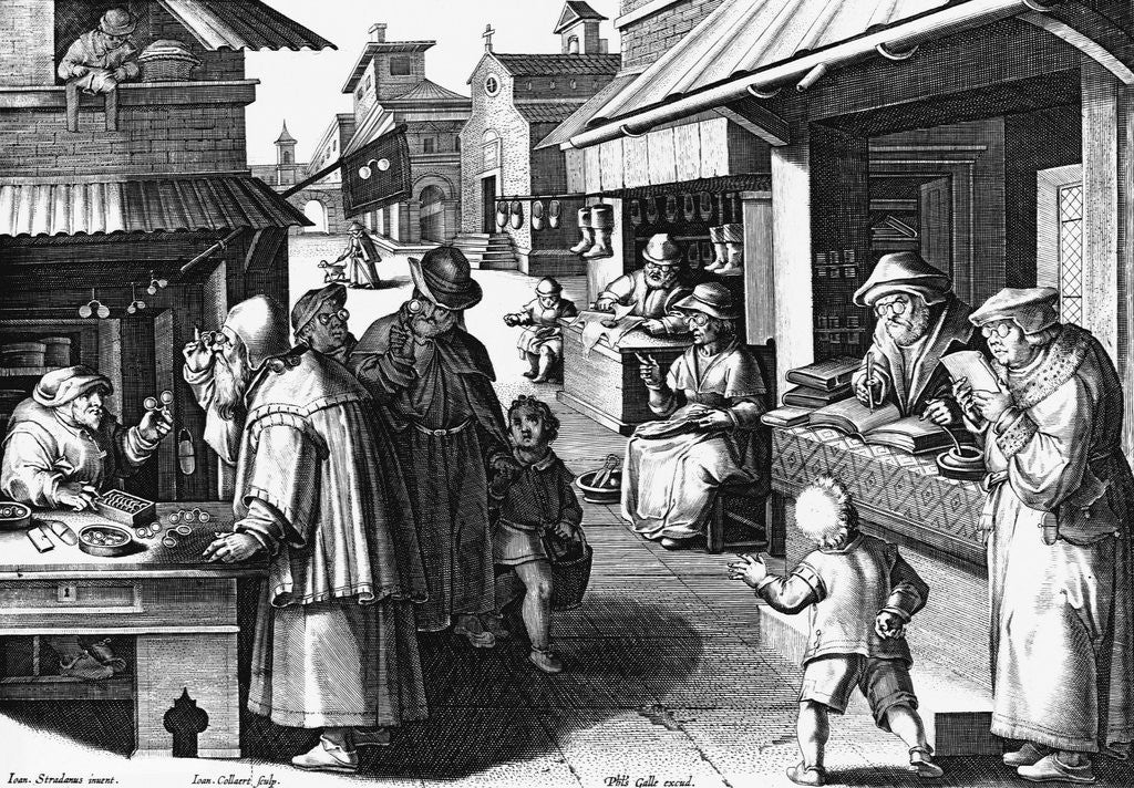 Detail of Conspicilla by Jan Van der Straet