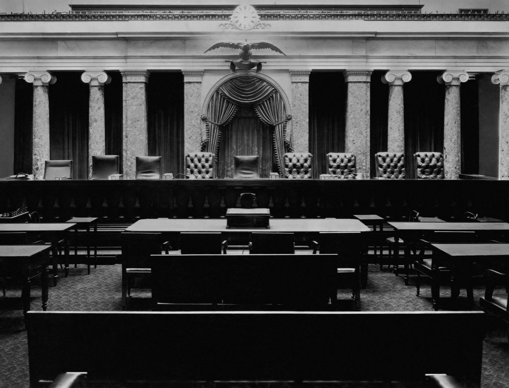Detail of Supreme Court Room in the Capitol by Corbis