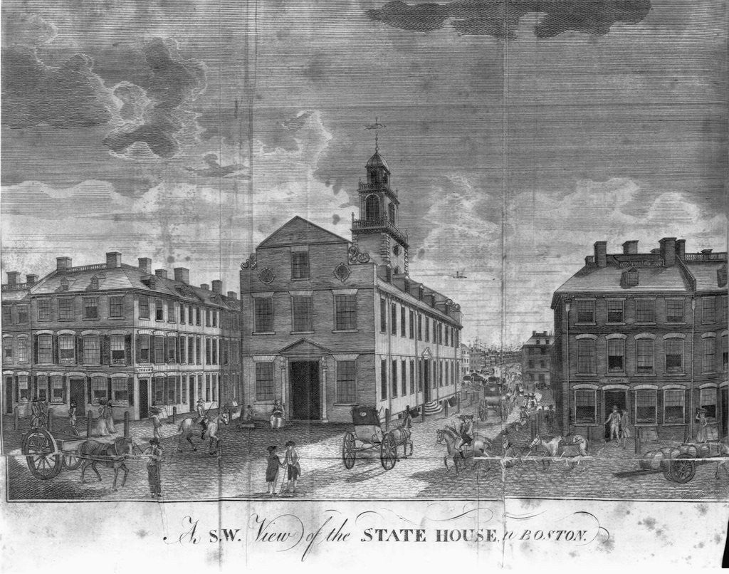 Detail of State House in Boston by Anonymous