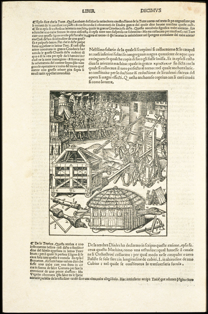 Detail of De architectura libri deci by Anonymous