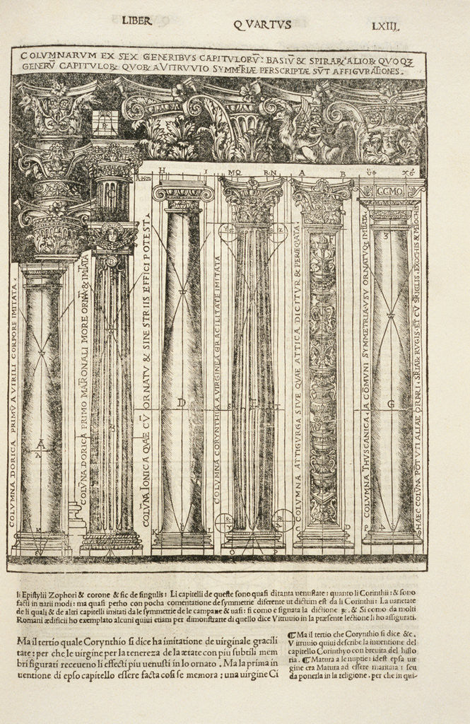Detail of Rosenwald Vitruvius De architectura libri deci, Como, 1521 by Anonymous