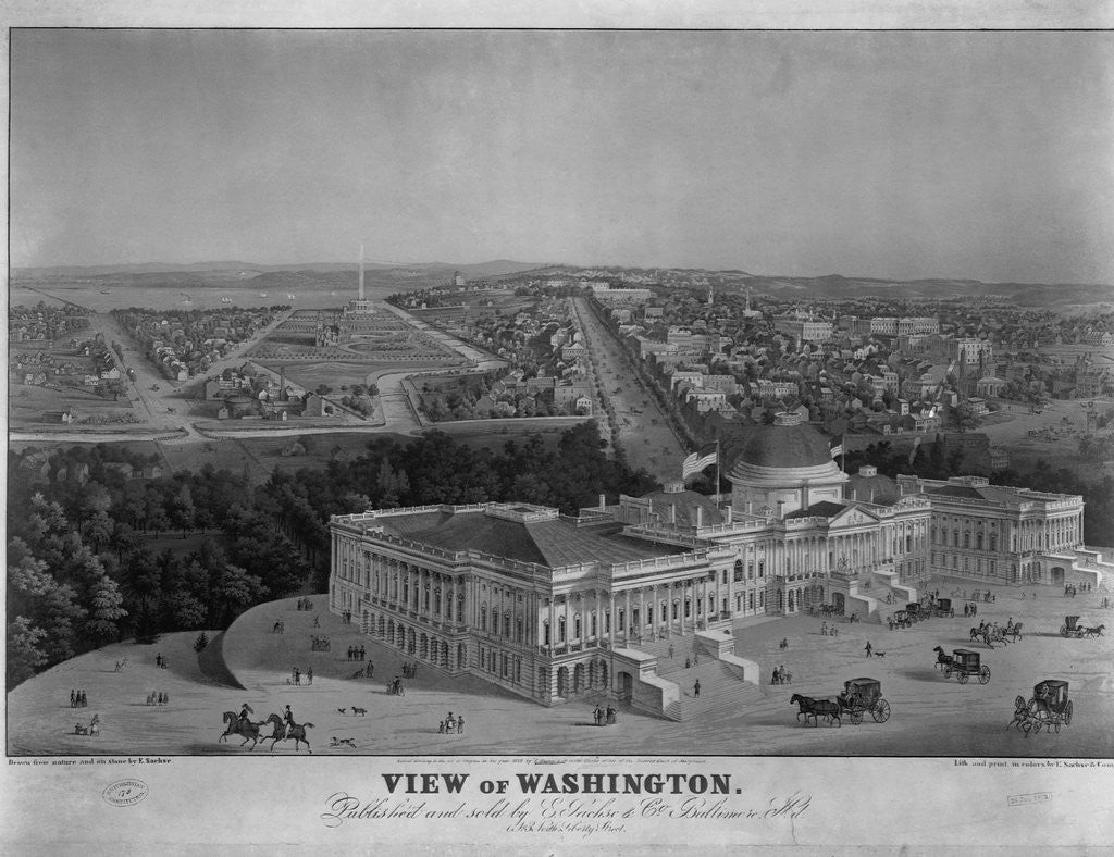 Detail of View of Washington by E. Sachse