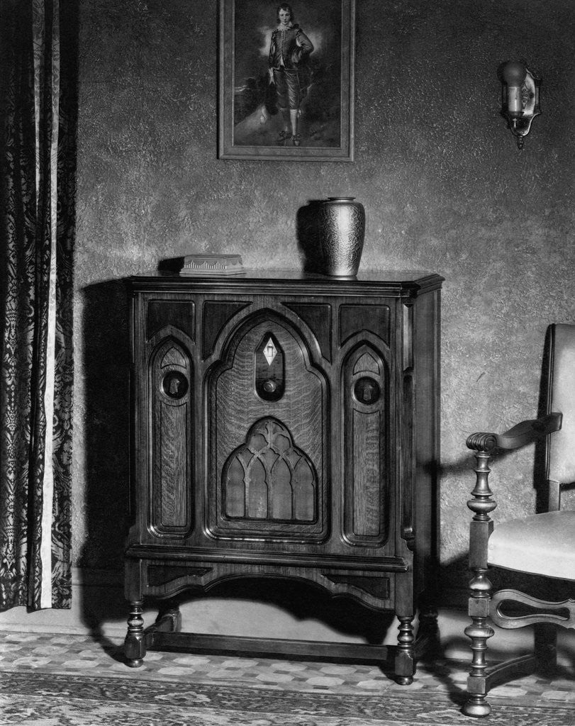 Detail of Stand Radio in Living Room by Anonymous