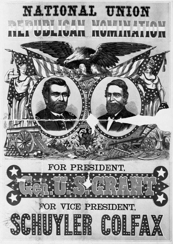 Detail of National Union Republican Nomination for President, Gen. U.S. Grant. by Corbis