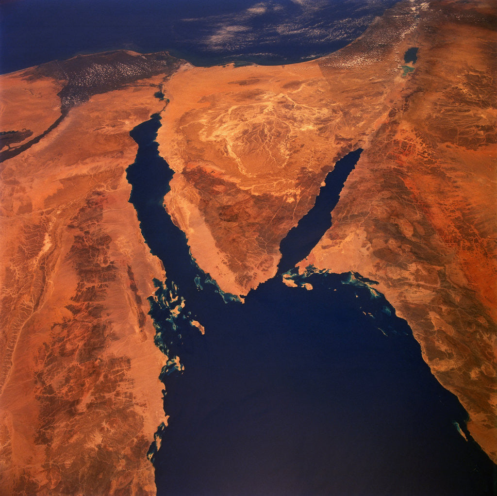 Detail of Sinai Peninsula by Corbis