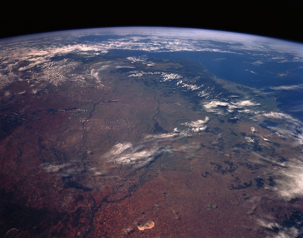 Detail of Low-Earth-Orbit View of the Murray River Basin by Corbis