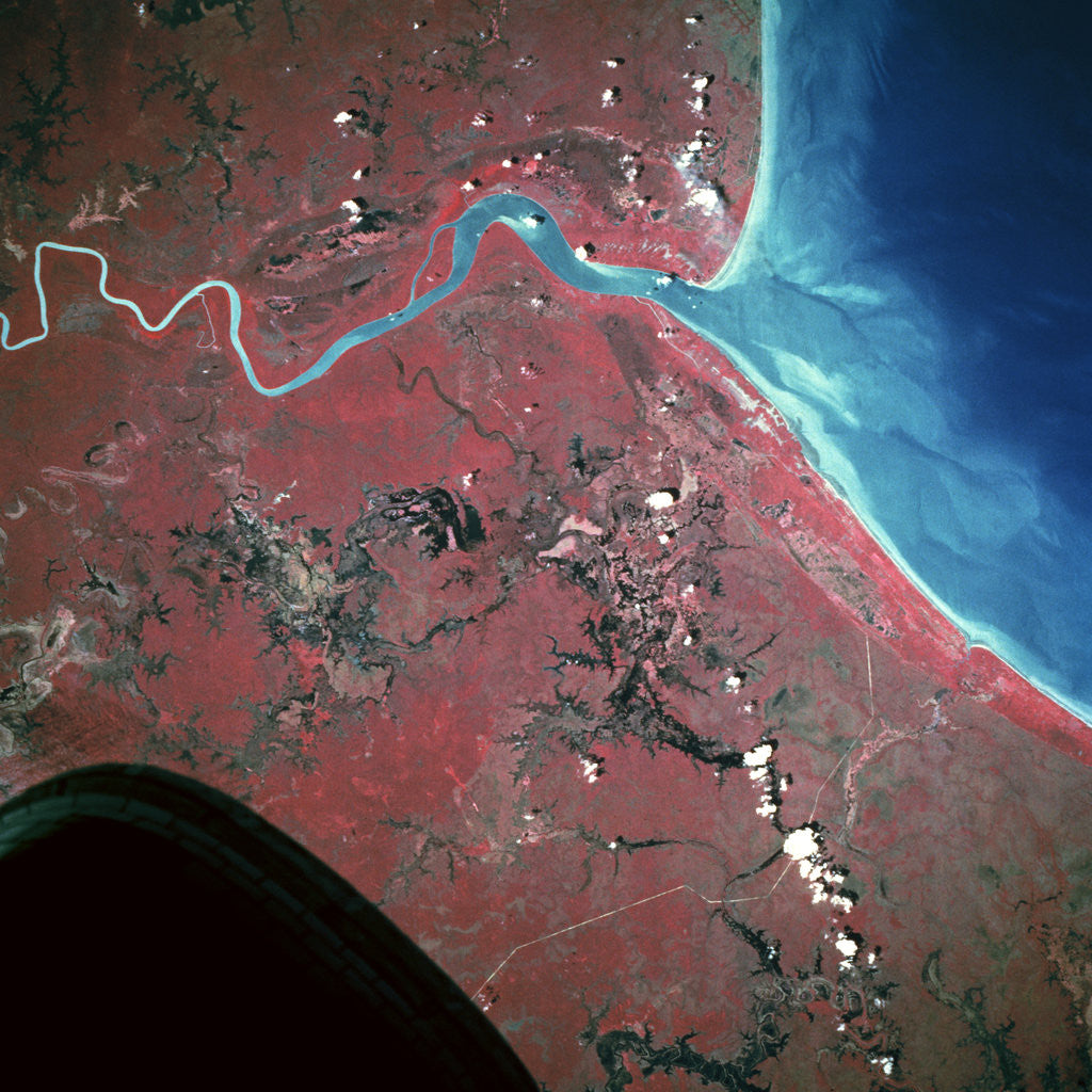 Detail of Bian River Entering Arafura Sea by Anonymous