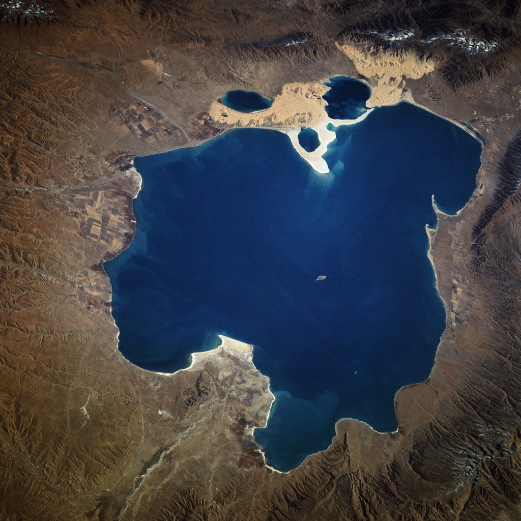 Detail of Qinghai Lake by Corbis