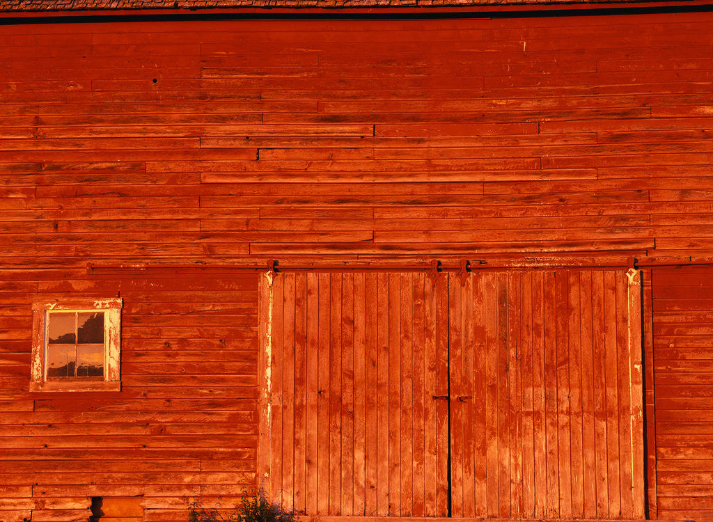 Detail of Detail of a Red Barn by Anonymous