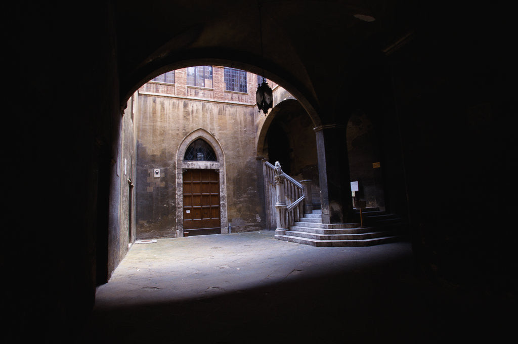 Detail of Empty Courtyard by Anonymous