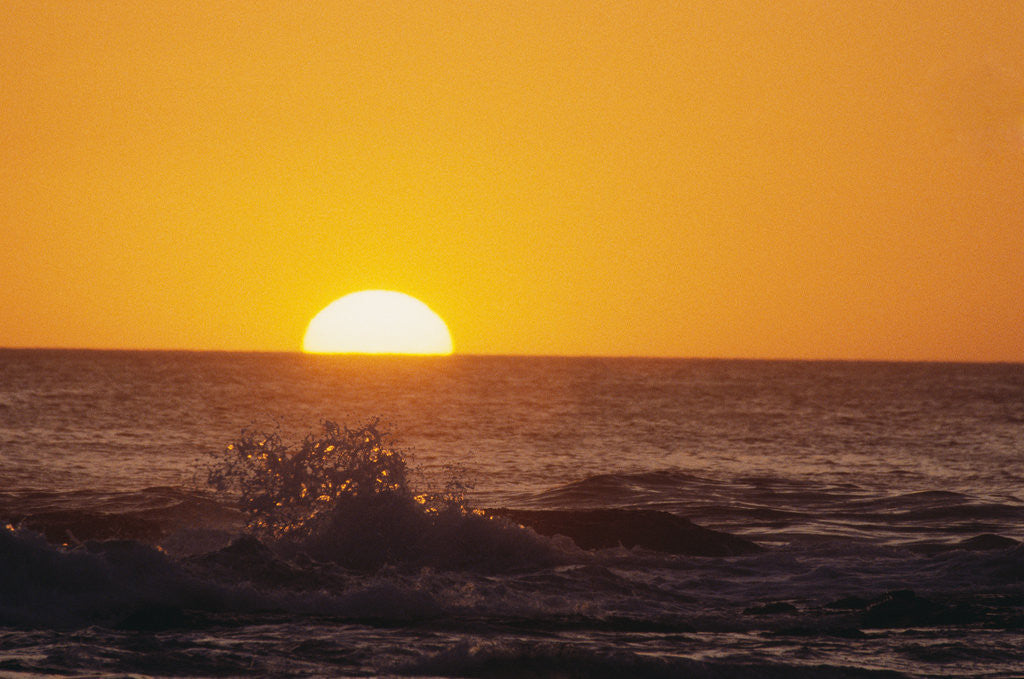 Detail of Ocean Sunset by Anonymous