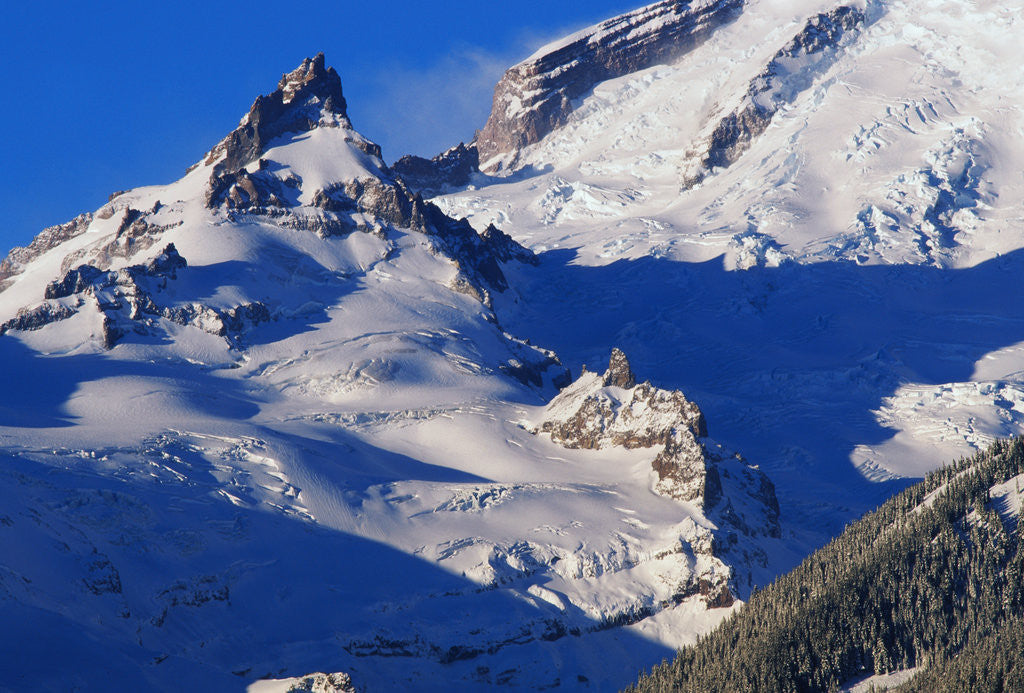 Detail of Pinnacle and Glacier on Mount Rainier by Anonymous