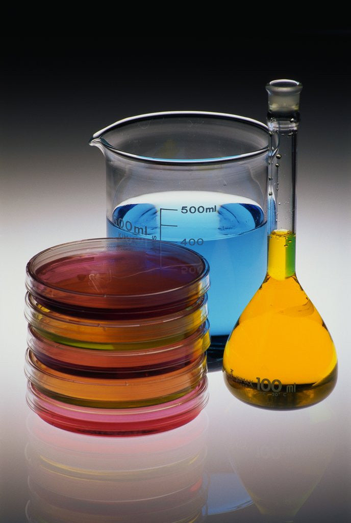 Detail of Containers of Chemicals by Corbis