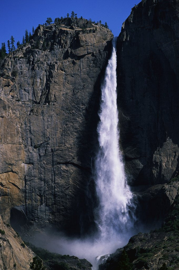 Detail of Upper Yosemite Falls During Spring Thaw by Anonymous