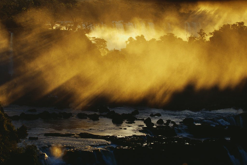 Detail of Mist Rising from Iguazu Falls by Anonymous