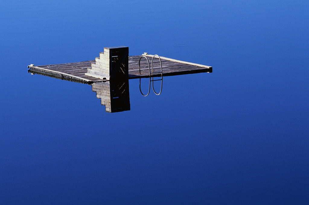 Detail of Diving Platform on Calm Lake by Anonymous