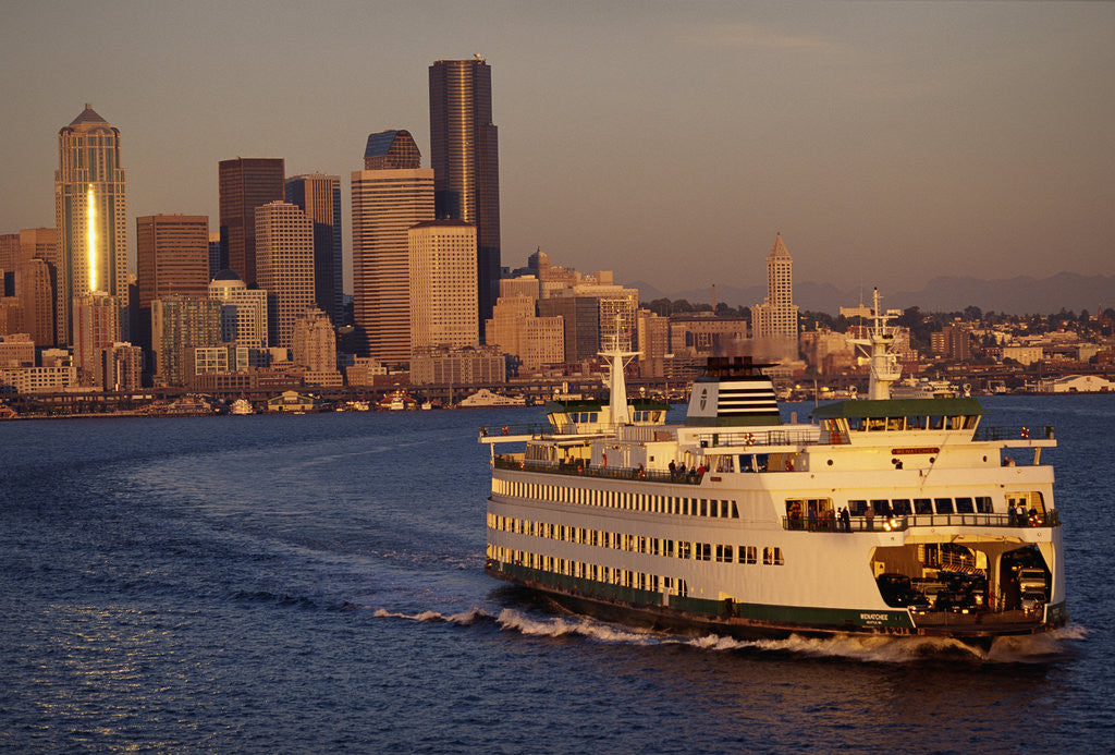 Detail of Ferry Boat in Elliot Bay by Anonymous
