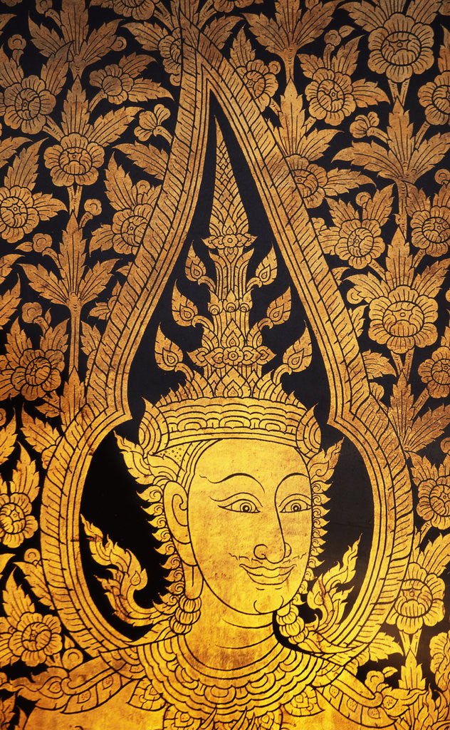 Detail of Golden Door Pattern at Wat Po by Anonymous