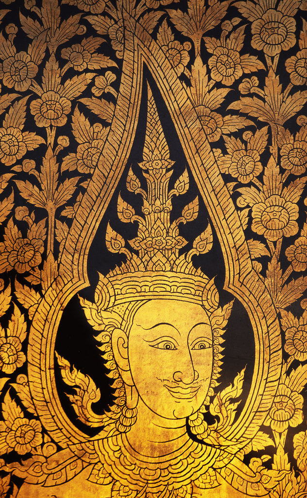Detail of Golden Door Pattern at Wat Po by Corbis