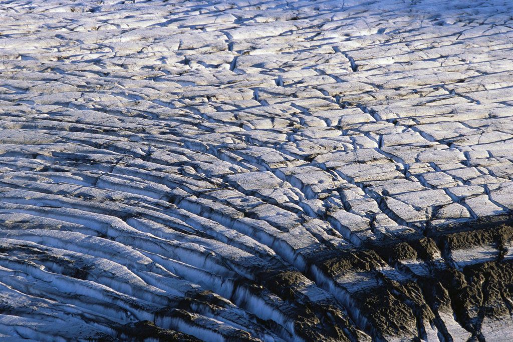 Detail of Cracked Surface of Glacier by Anonymous