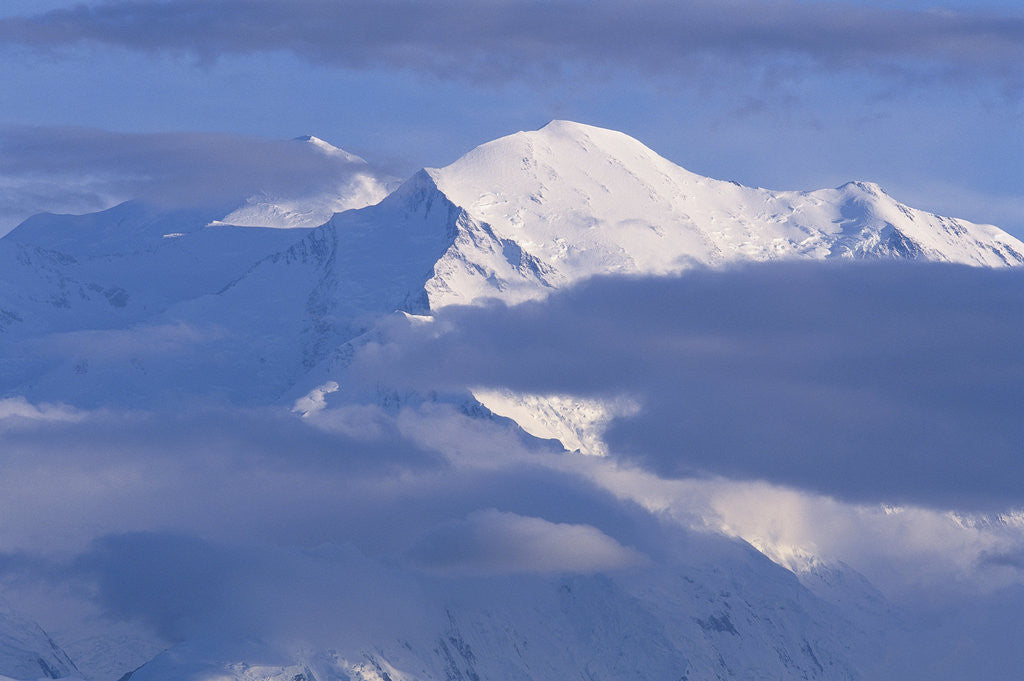 Detail of Summit of Mt. McKinley in Summer by Corbis