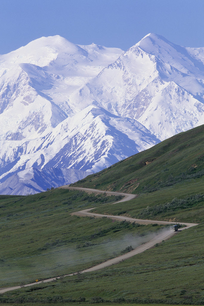 Detail of Road in Thorofare Pass Below Mt. McKinley by Anonymous