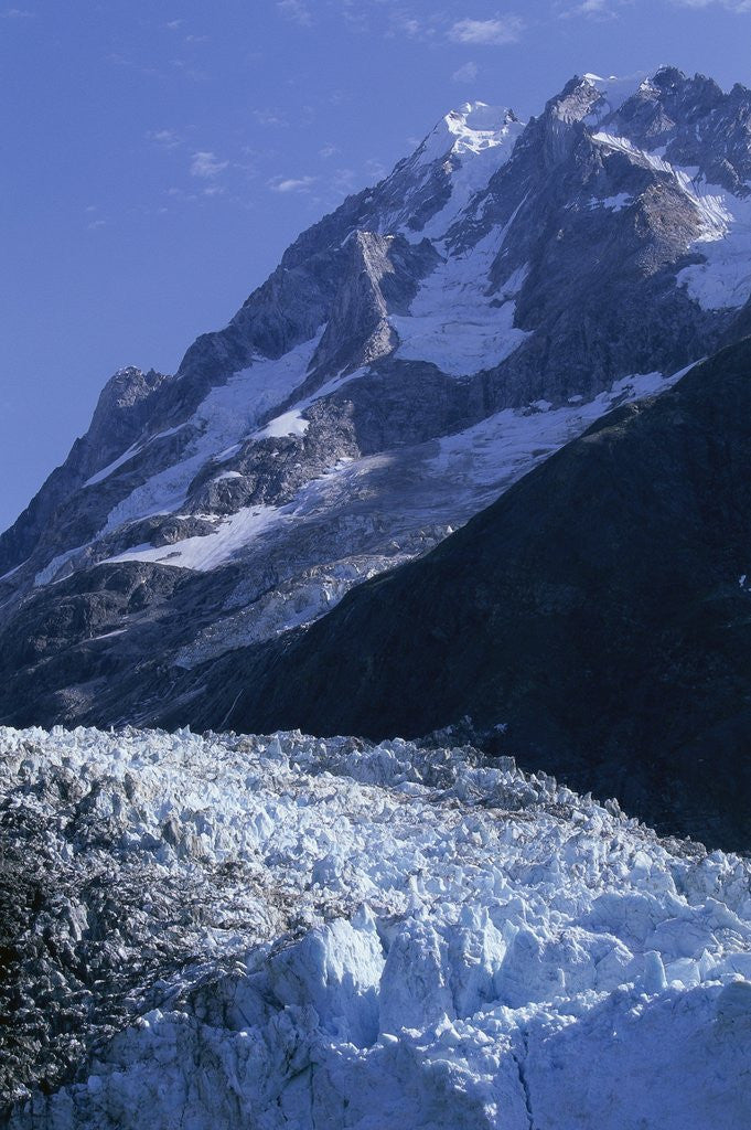 Detail of Mount Orville Above Johns Hopkins Glacier in Alaska by Anonymous