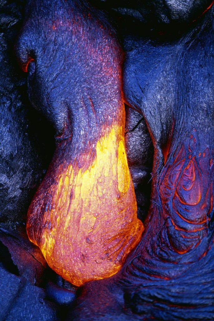 Detail of Lava Flowing from Kilauea by Anonymous