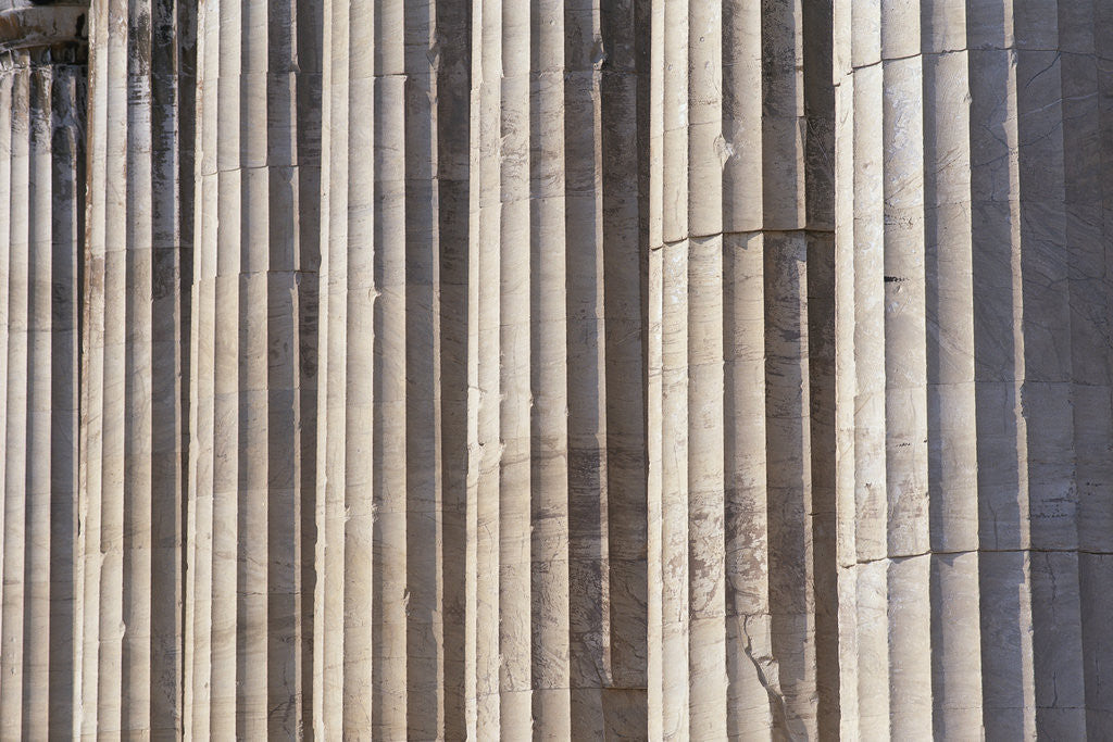 Detail of Fluted Marble Columns of the Parthenon by Anonymous
